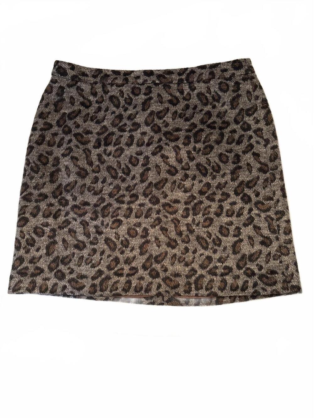 LOFT Cheetah Mini Skirt 8